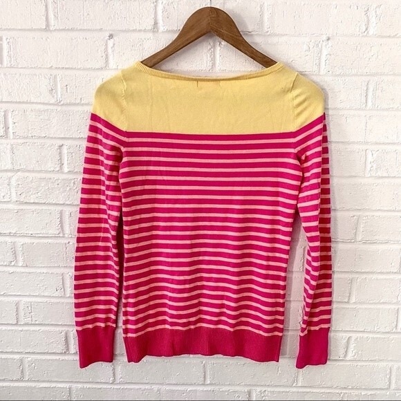 Lilly Pulitzer pink stripe knit sweater size small - Picture 3 of 7